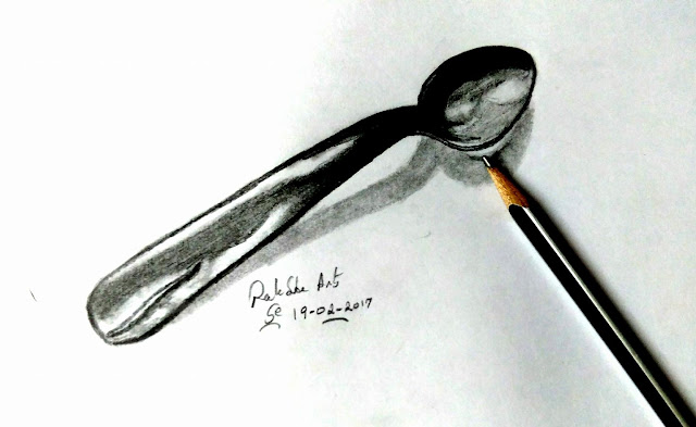 3D PENCIL DRAWING - TABLESPOON