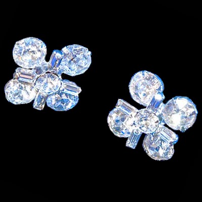 Vintage Rhinestone Earrings