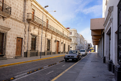 Arequipa City Street Architecture Urbanity Peru