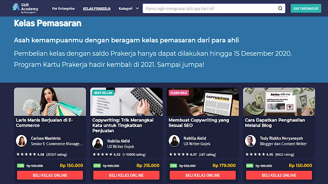 kelas pemasaran di skill academy