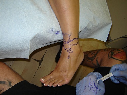 Rosary Tattoo On Ankle Have you ever thought about getting a spiritual 