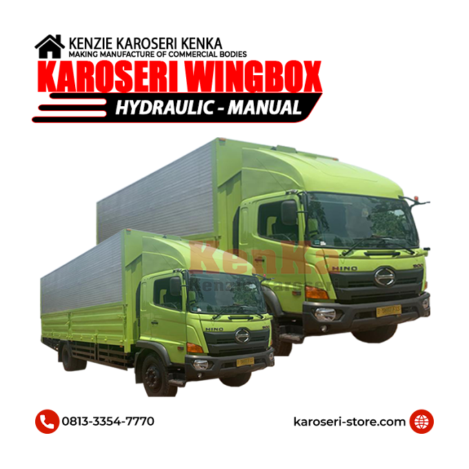 Harga Karoseri Truck Wingbox : HINO - MITSUBISHI - ISUZU