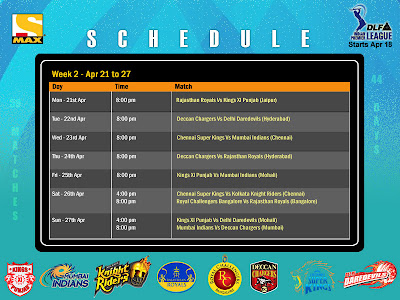 IPL timetable wallpapers and IPL schedule pictures: Humsurfer