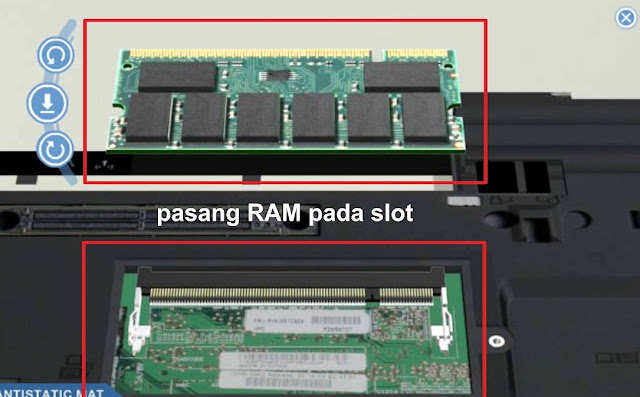 Hasil gambar untuk cara merakit laptop memasang card LAN