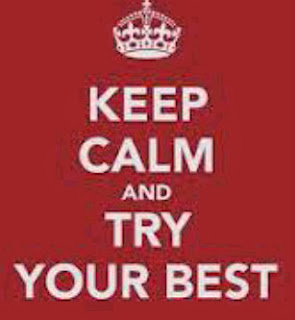 Dp BBM Keep Calm and Try the best - display picture