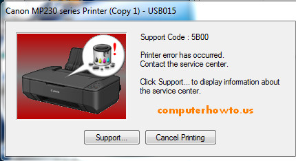 Cara Reset Printer Canon MP237 Error 5B00 Dengan Reseter ...