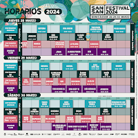 Horarios SanSan Festival 2024