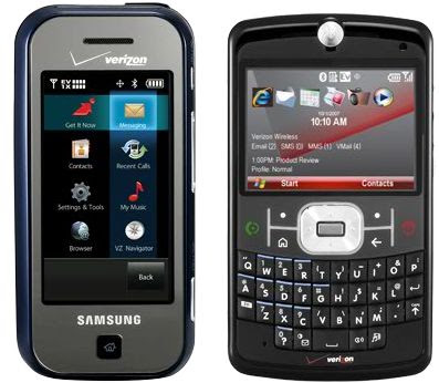 Motorola Q9c and Samsung Glyde