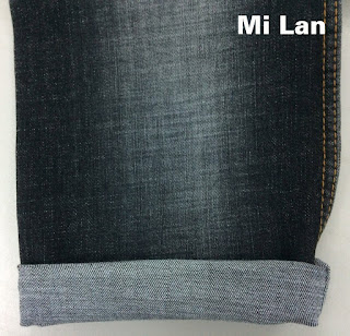 Vải jean T/R thun đen W68-D ( Hàng giặt)