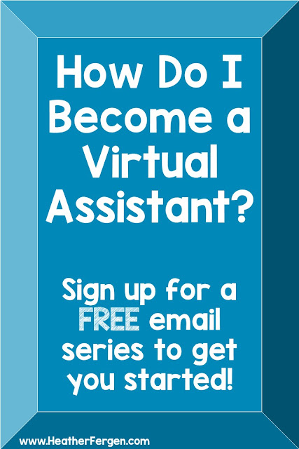 How do I become a virtual assistant? If that question has ever crossed your mind, you're going to love this FREE email series. Here you'll learn the basics to get started as a VA. Make a little extra money each month as a side hustle or side gig. OR turn this into your full-time income! You can supplement your retirement by working a few hours a week at home, leave your full time position to stay home with your kids, or kick your part-time job to the curb & work in your pajamas. #workfromhomemom