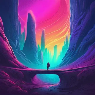 Gradient Colours AI Art Image