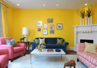 41 Warna Cat Ruangan Tamu yang Bagus dan Menarik Paling 
