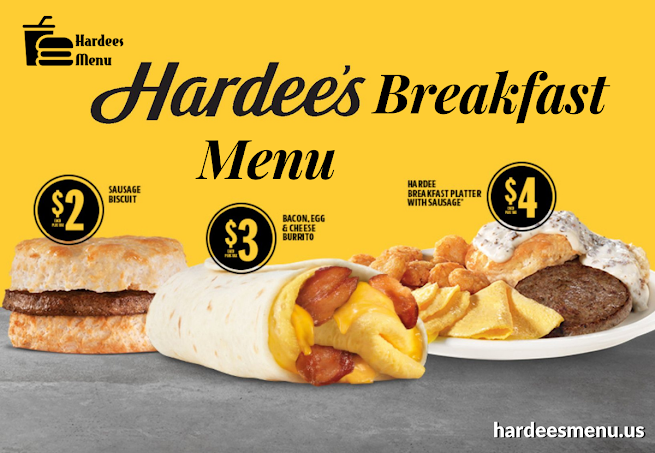 Hardees Breakfast Menu