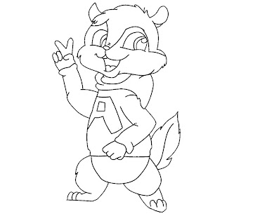 Alvin And The Chipmunks Coloring Pages