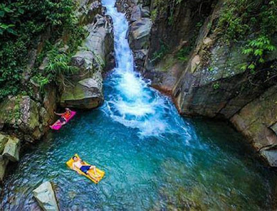 Waterfall of Balong Endah, unwind at the pool of the clear glass waterfall. pangeran waterfall