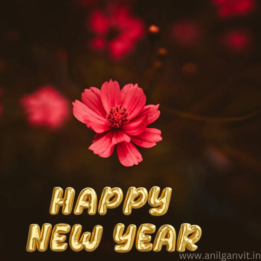 Happy new year 2023 wishes with flowers images