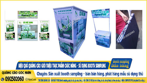 booth giới thiệu hàng mẫu thực phẩm chức năng