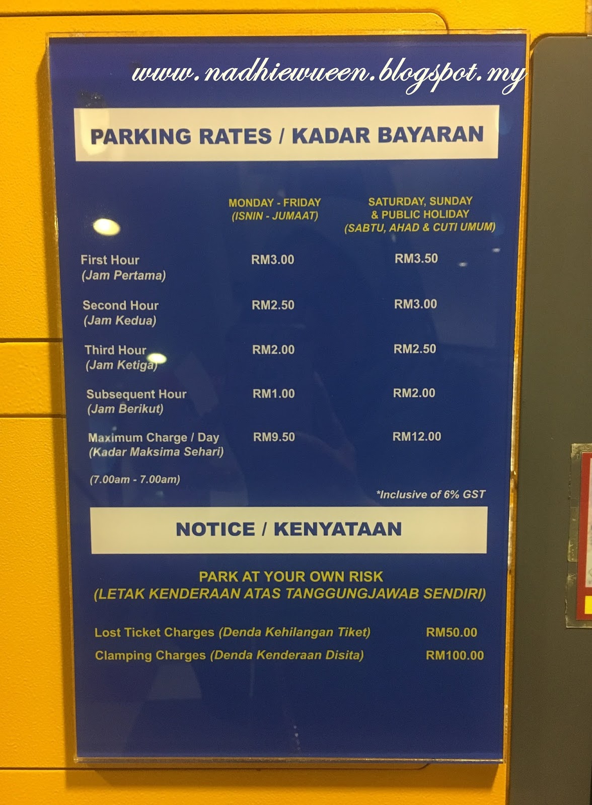  Harga  Bayaran Parking di  Berjaya Times Square Kuala Lumpur 
