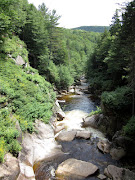 The flume flows from New Hampshire, down through Massachusetts and out to . (img )