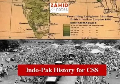 Indo pak history questions for CSS