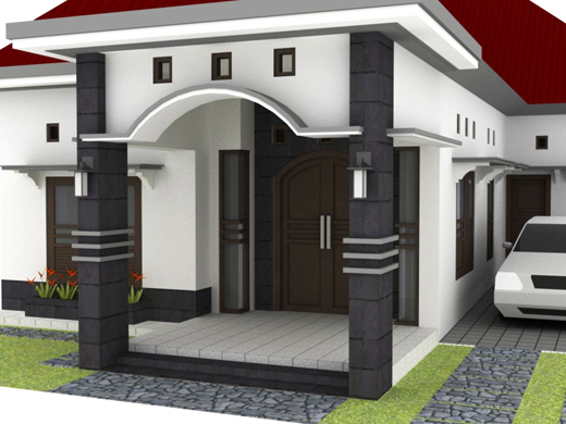 Rumah Minimalis Modern Contoh Model  Teras  Rumah Minimalis