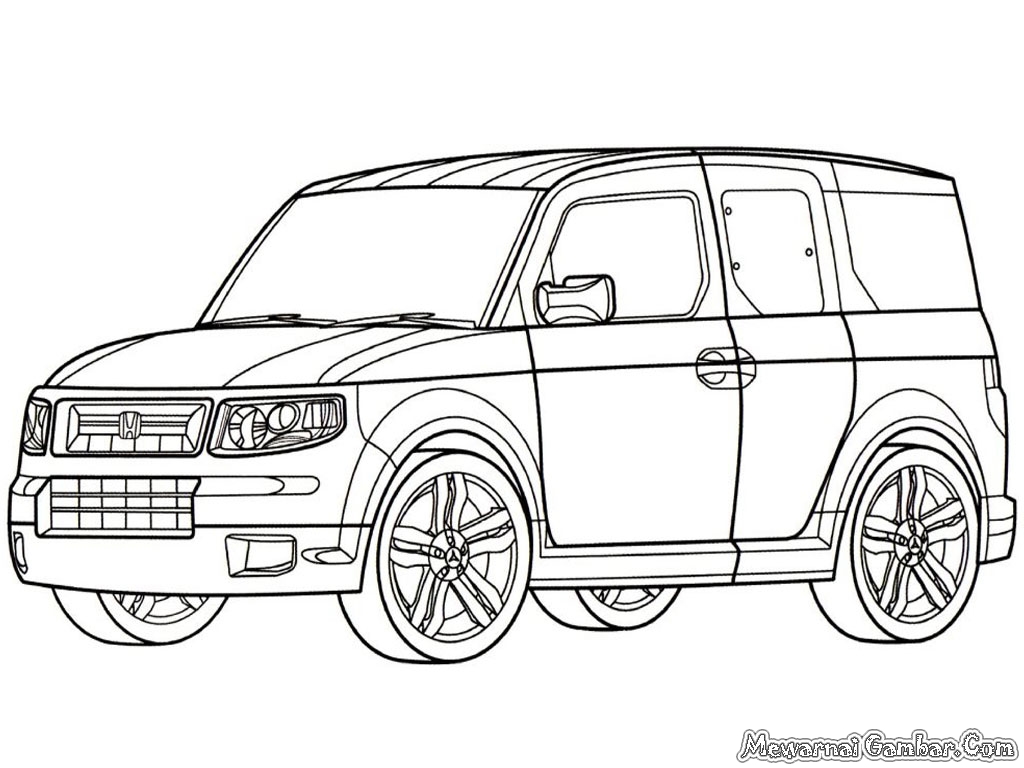 Gambar Sketsa Mobil Jeep | Sobsketsa