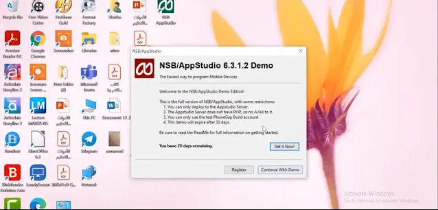 تحميل برنامج nsb/appstudio مجانا