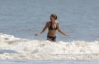 Angelina in Sea bikini dress