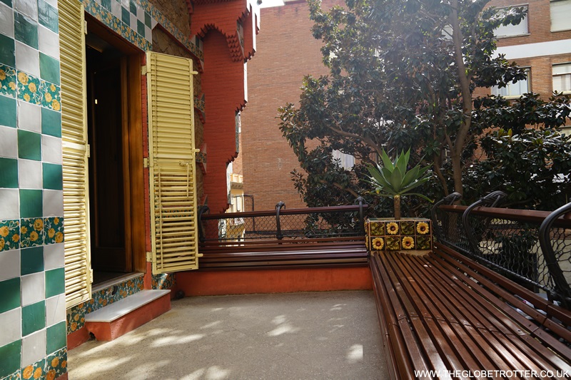 The terrace at Casa Vicens