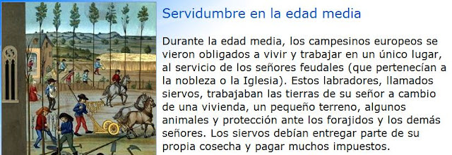 La servidumbre en la edad media