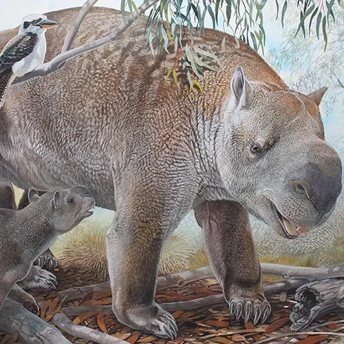 Giant wombat, artist's impression