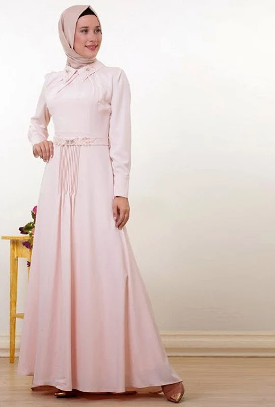 Gamis Kombinasi Motif Bunga Dan Polos Hijabinstan - Model baju gamis batik kombinasi sifon