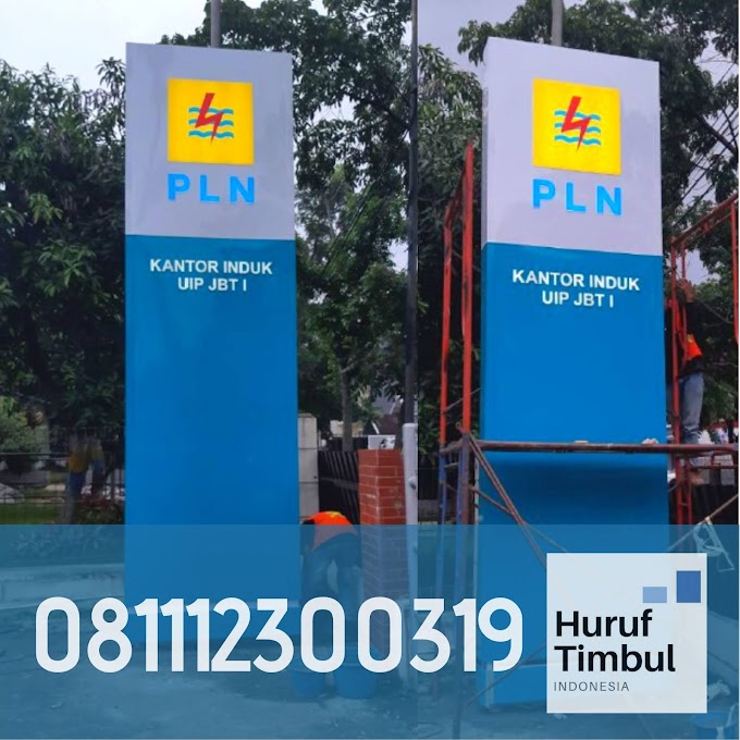 Jasa Pembuatan Totem /pylon sign  PLN di Kota Tangerang 081112300319