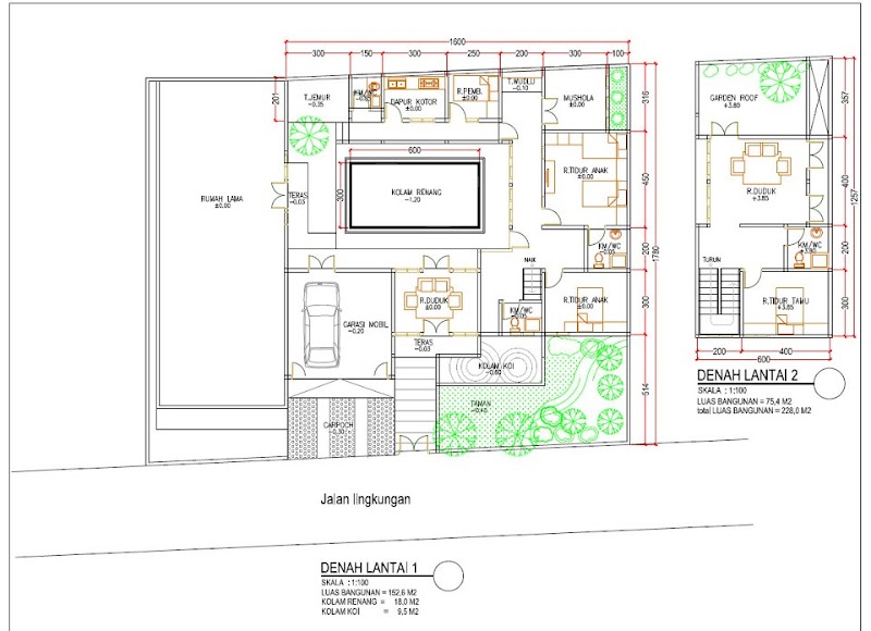 Ide Penting Denah Rumah Modern Dengan Kolam Renang