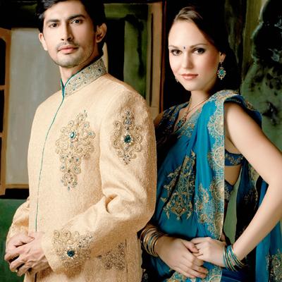 hindi wedding dress turquoise