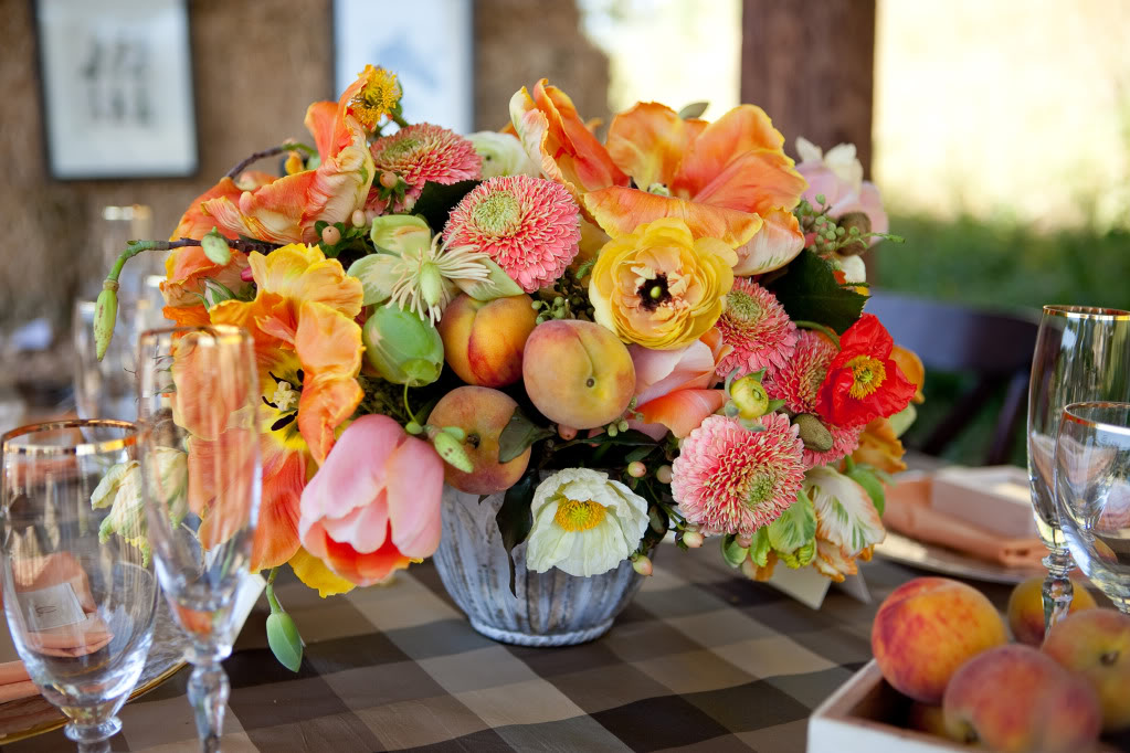 Wedding Design Decor Horse stable peaches