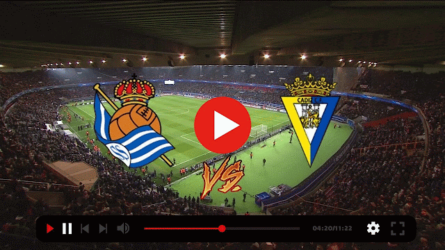 live football match Cádiz vs Real Sociedad