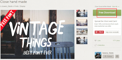 Free Download Close hand made Font for FREE from Creative Market