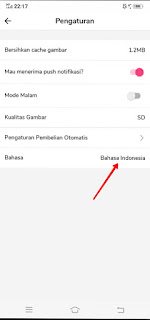How to change the language in the Mangatoon app