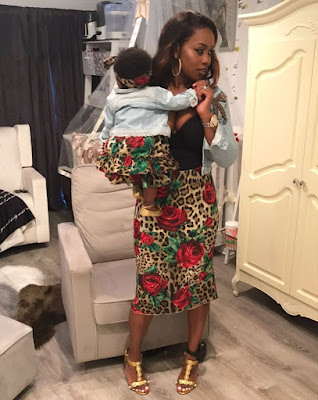 Photos RemyMa and her daughter Reminisce in matching outfits