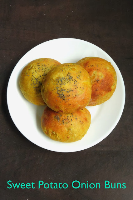 Sweet potato Buns, Khara buns with sweet potato