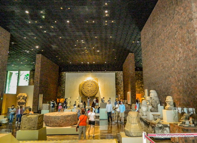 Sala dedicada à Cultura Asteca, Museu Nacional de Antropologia do México