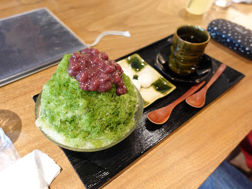 Oimatsu Arashiyama 老松 嵐山店 [Kyoto, JAPAN] - century-old Japanese confectionery cafe signature Bankantou (晚柑糖) matcha dessert drinks