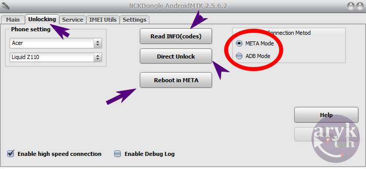 Unlocking Acer Phone with NCK BOX