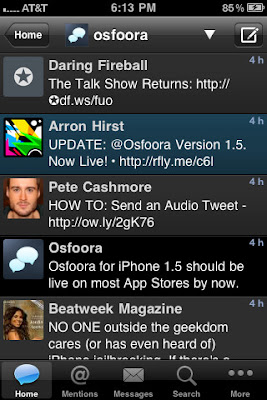 Osfoora, for Twitter iPA Version 1.7.4