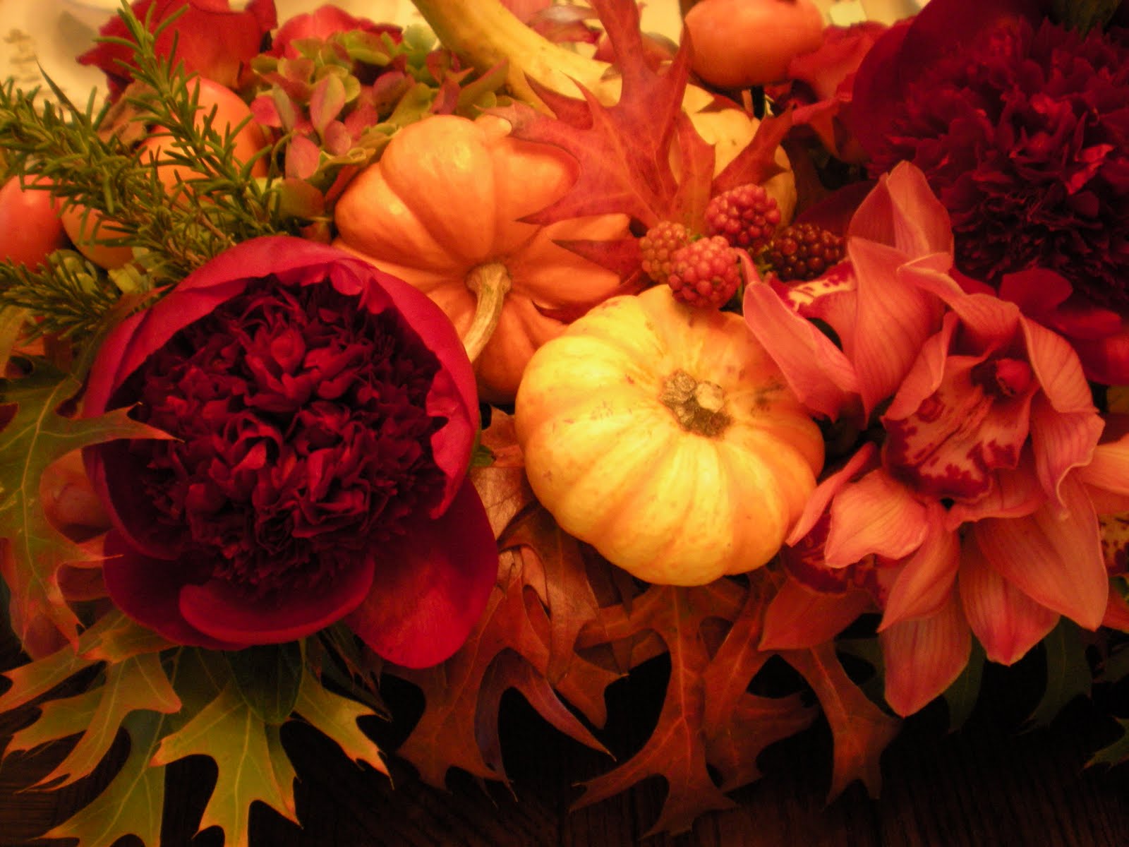 Fall into this flower, a tall centerpiece floral