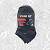 Young sir kids socks size guide black 3Pcs(6-9 Years)