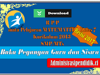 RPP Matematika kelas 7 SMP/MTs semester 1 dan 2 Kurikulum 2013