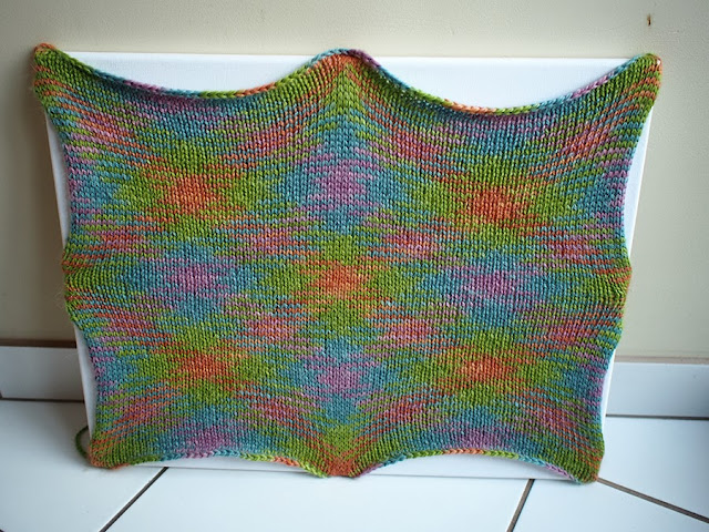 How to do Planned Pooling in your knitting, blogged by Dayana Knits (here using Rowan Fine Art Aran yarn)