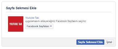 Facebook Youtube uygulaması, Facebook Sayfalar için Youtube App